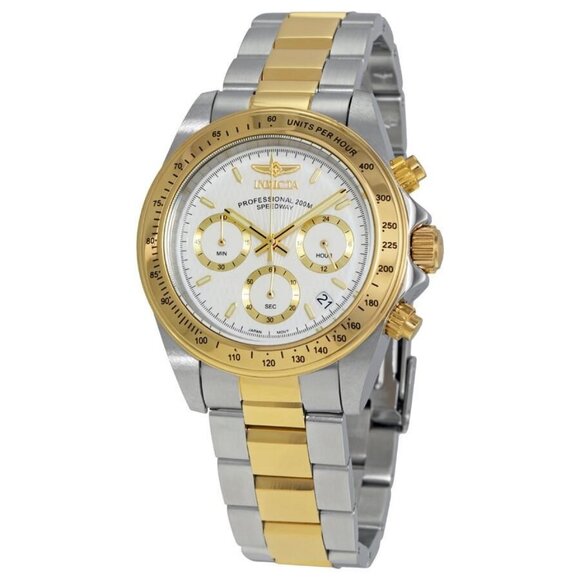 NWT Authentic Invicta Speedway Chronograph White Dial Men's Watch - Picture 1 of 4